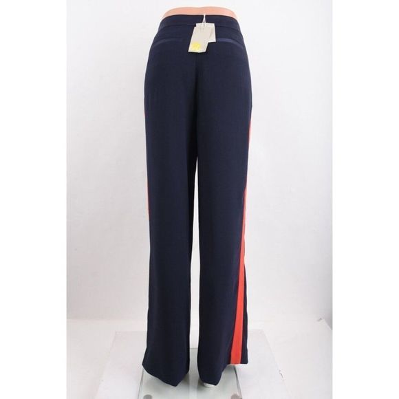 Boden Pants - COPY - Boden Womens Exeter Trousers Pants UK 8 US 4 Navy Blue Red Stripe NWT